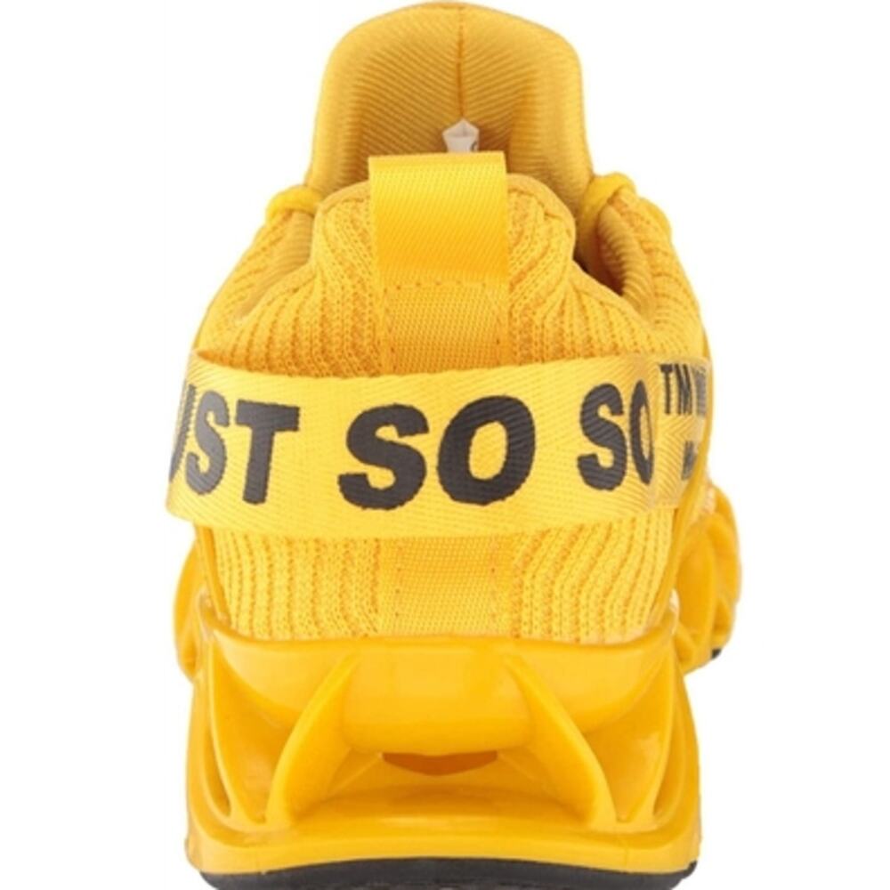 New JUST SO SO Men's Ginger Yellow Athletic Sneakers Shoes Size 43 US 9.5/10 - Picture 4 of 11